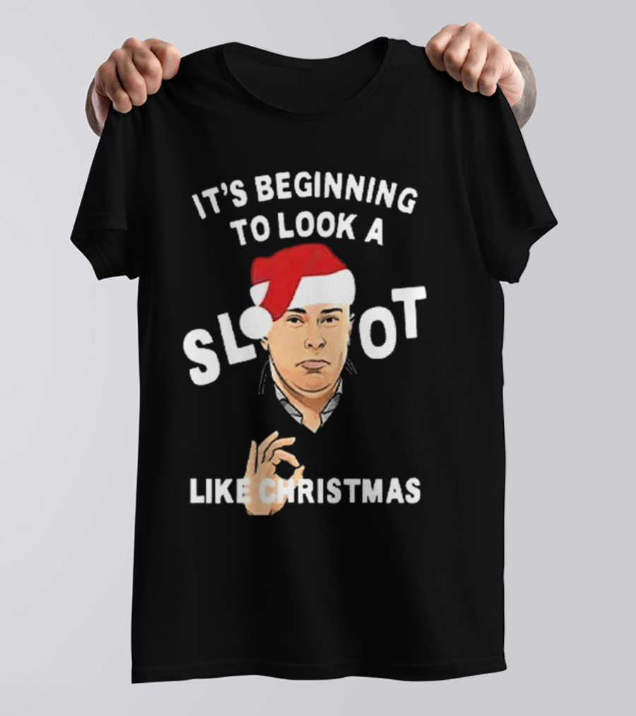 It's Beginning To Look A Slot Like Christmas Arne Slot Liverpool T-Shirt