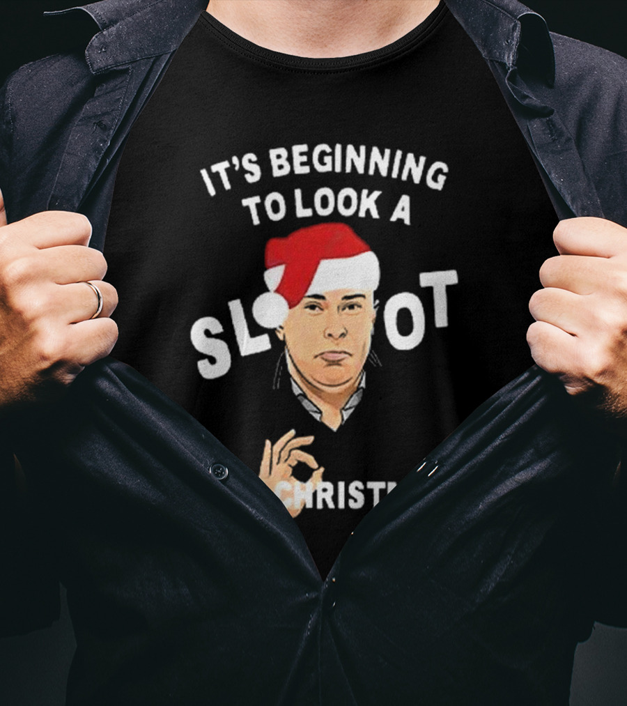 It's Beginning To Look A Slot Like Christmas Arne Slot Liverpool T-Shirt