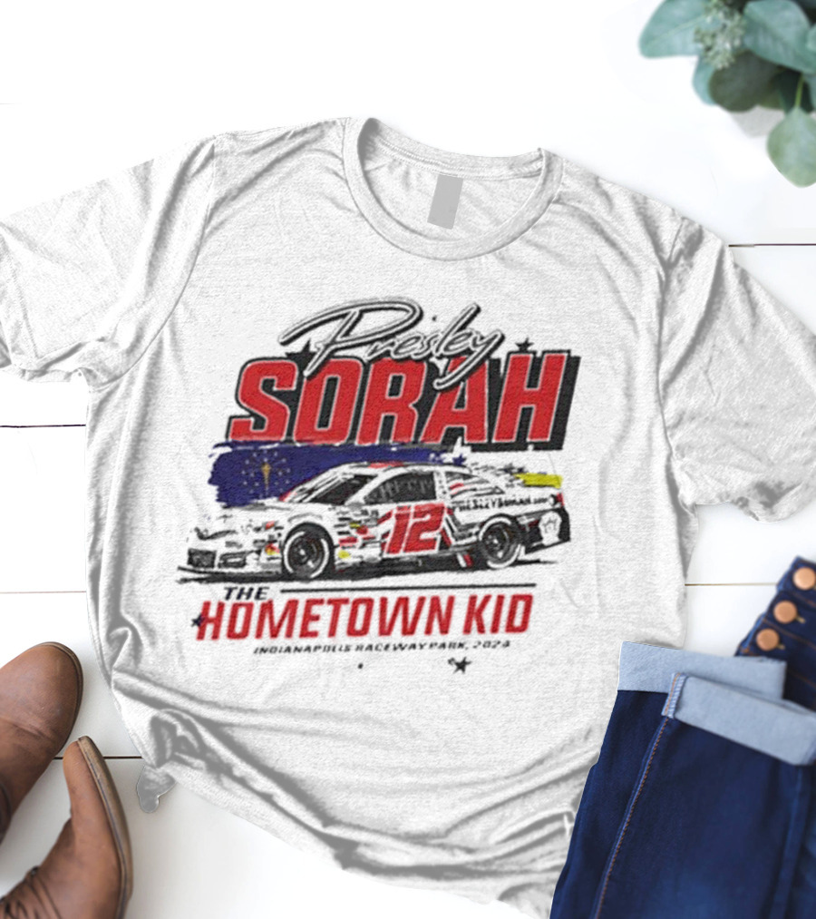Presley Sorah The Hometown Kid Car 12 Indianapolis Raceway Park T-Shirt