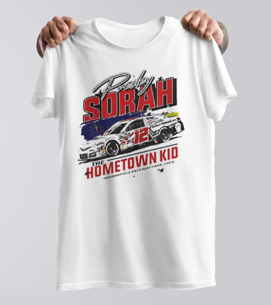 Presley Sorah The Hometown Kid Car 12 Indianapolis Raceway Park T-Shirt