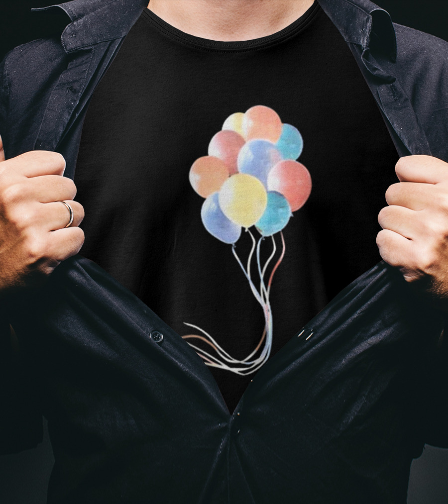 Pleasing X JW Anderson Multicolored Bunch Of Balloons Collection T-Shirt