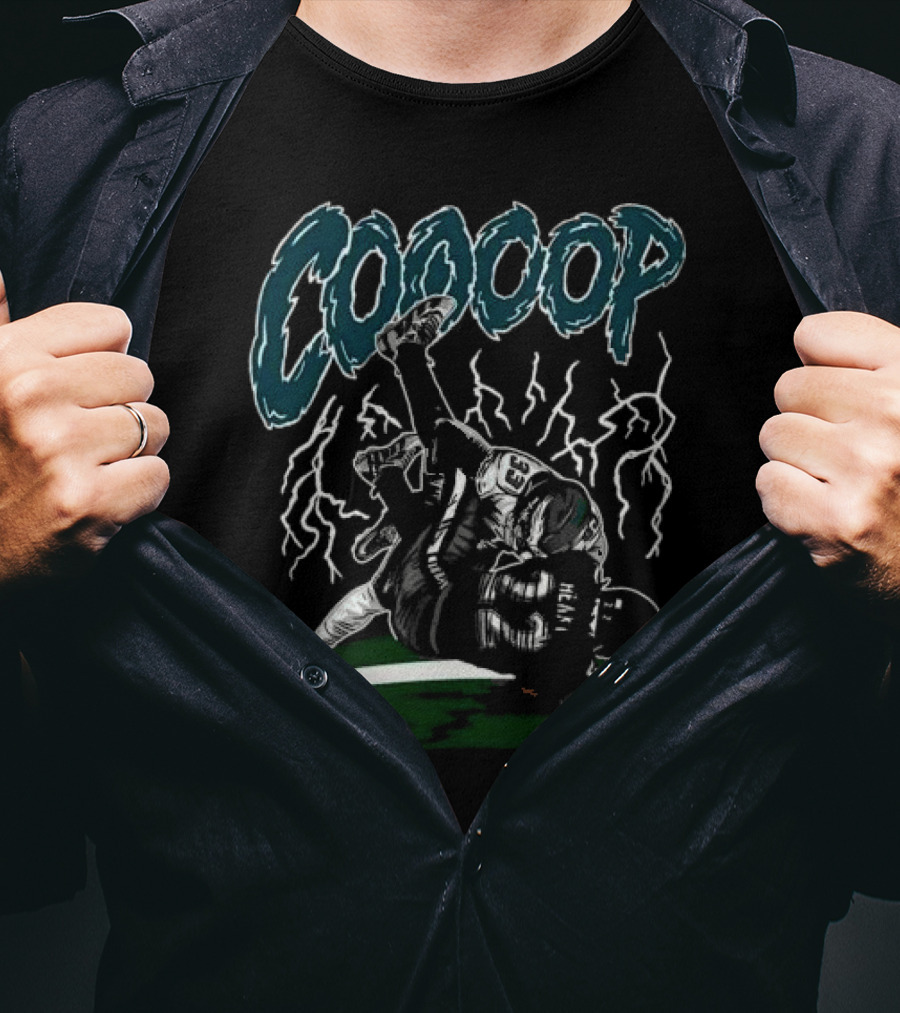 DB Cooper DeJean Derrick Henry Coooop Football Tackle With Lightning Background T-Shirt