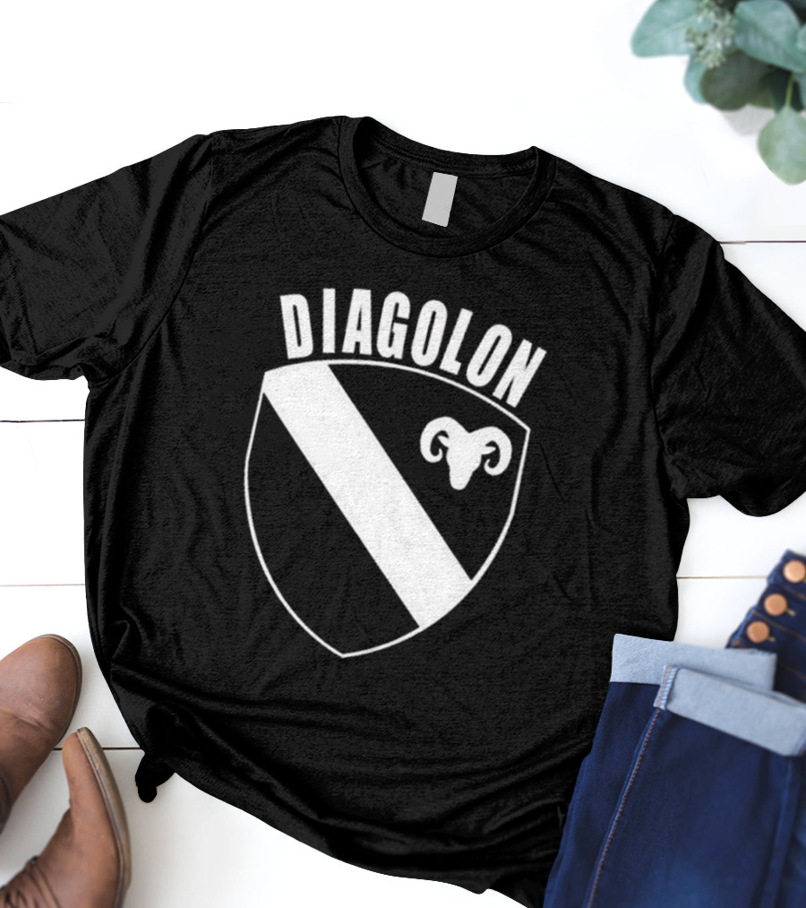 DIAGOLON Shield Emblem With Ram Head T-Shirt