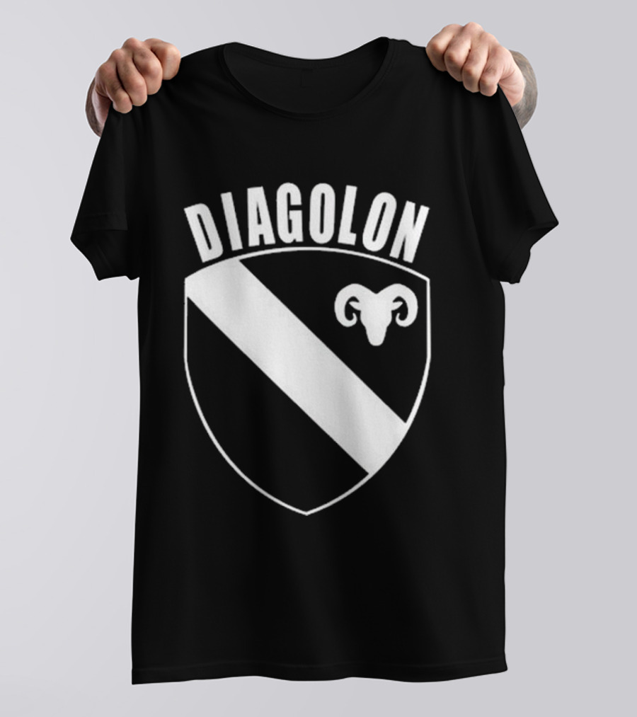 DIAGOLON Shield Emblem With Ram Head T-Shirt
