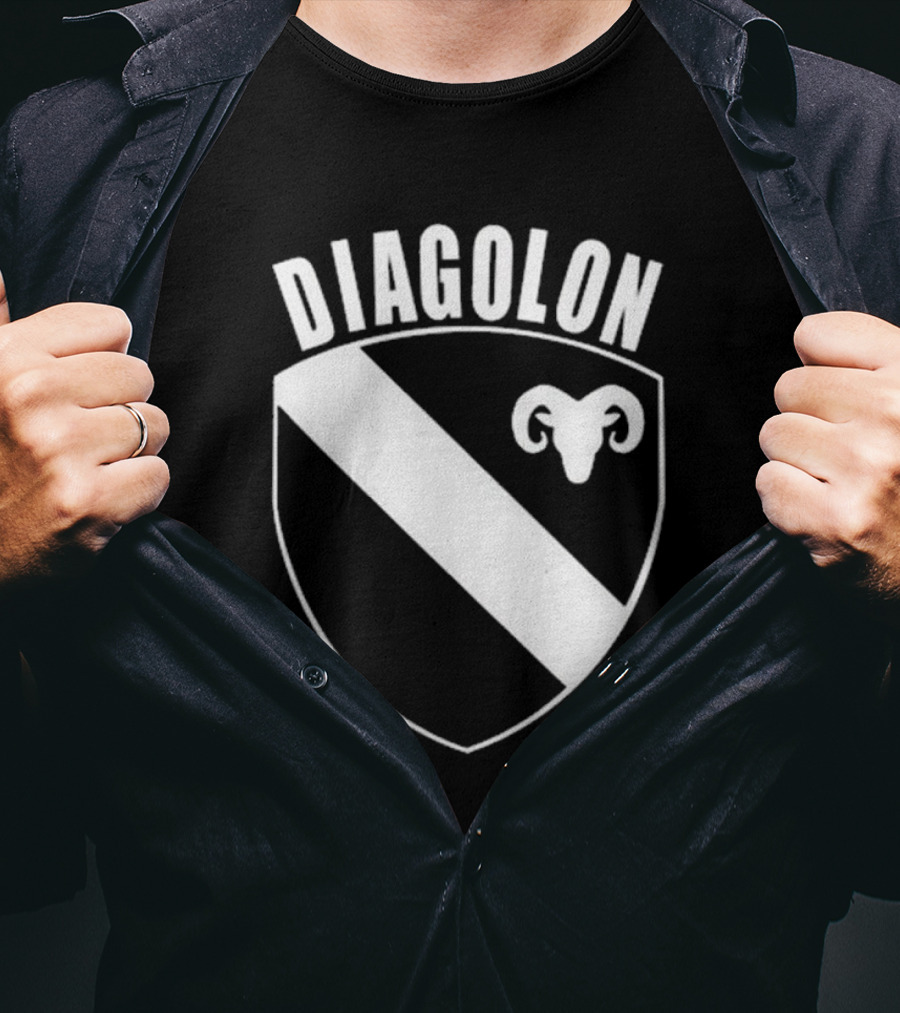 DIAGOLON Shield Emblem With Ram Head T-Shirt