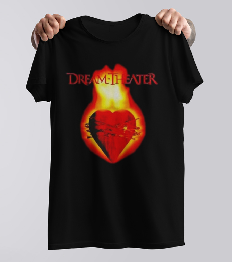 Dream Theater Burning Heart Visual Revolver Winter T-Shirt