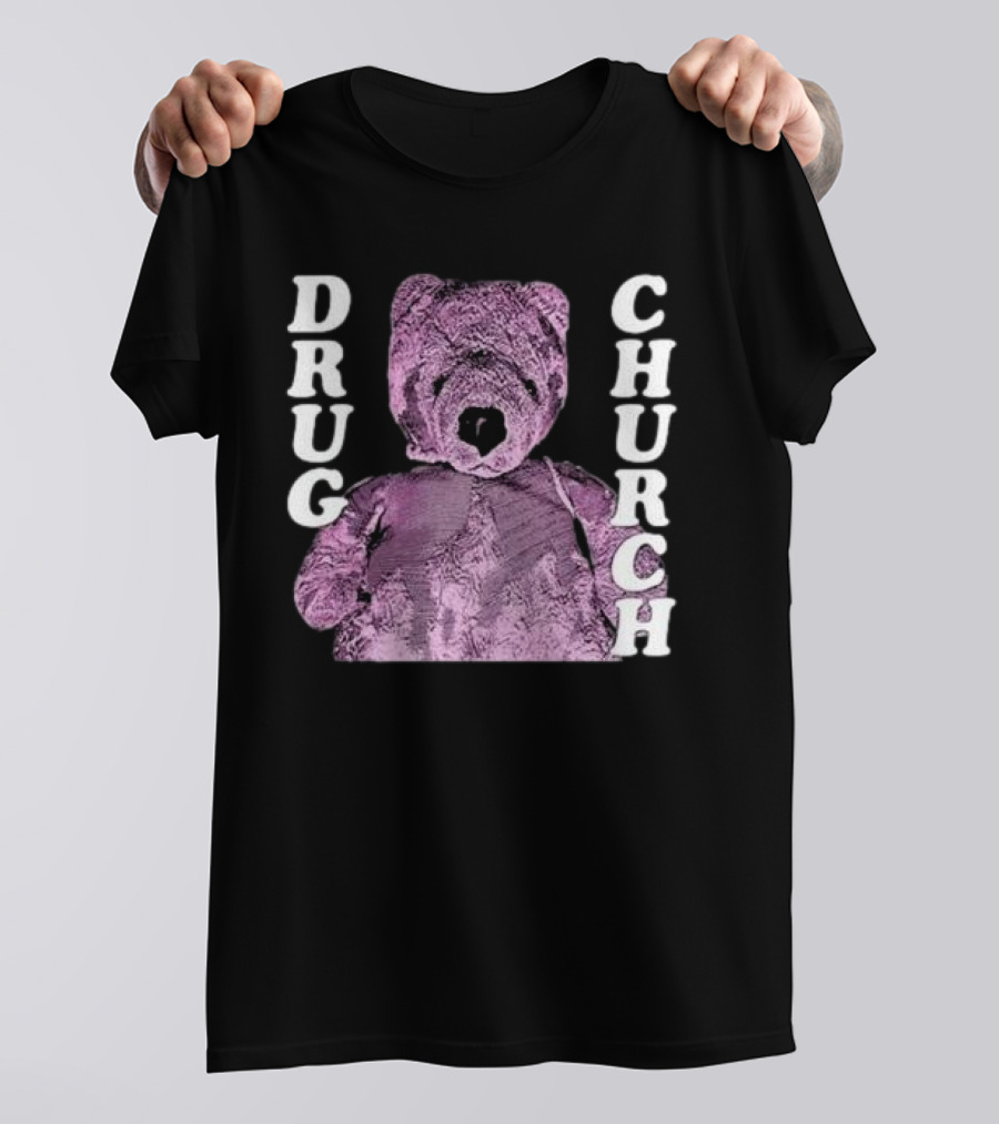 Drug Church Purple Teddy Bear T-Shirt