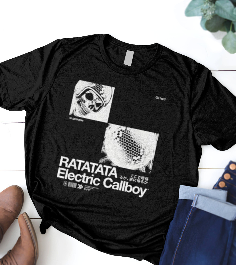 Electric Callboy Ratatata Skull Disco Go Hard Or Go Home T-Shirt