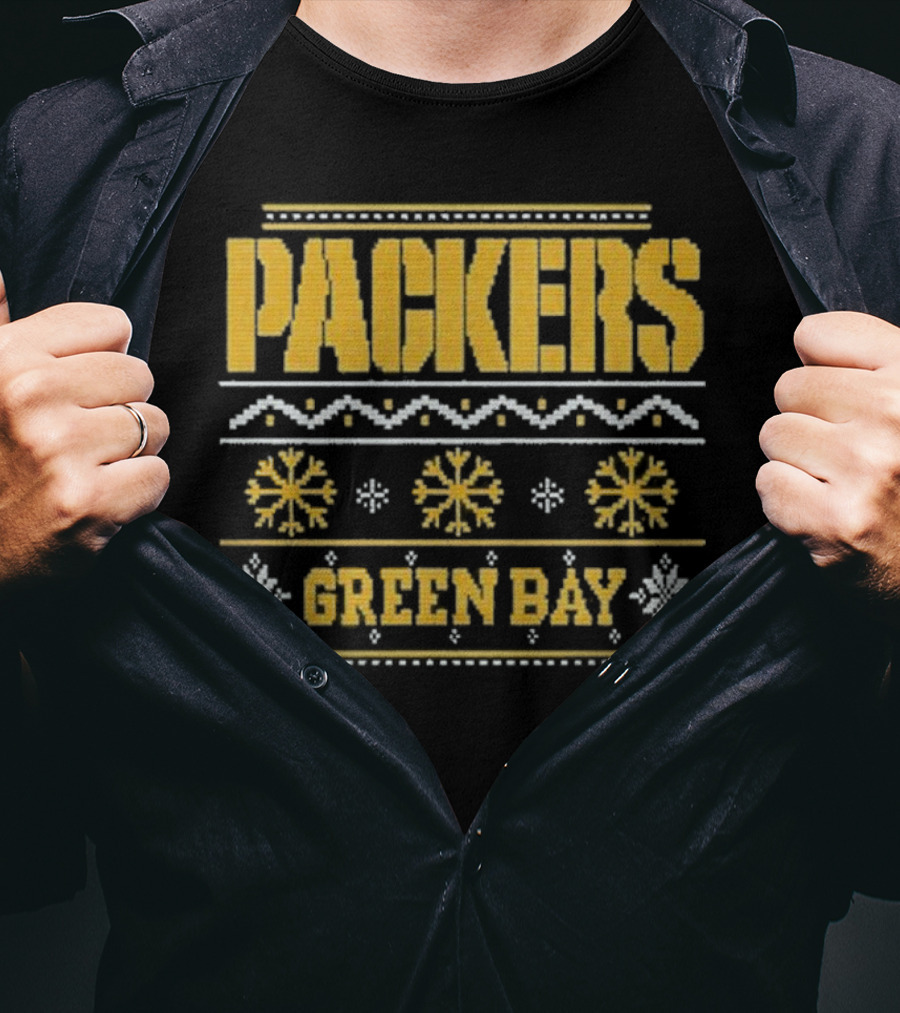 Packers Green Bay Holiday Ugly Christmas T-Shirt