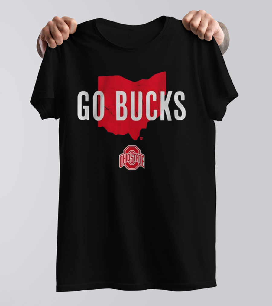Ohio State Go Bucks Red Map T-Shirt