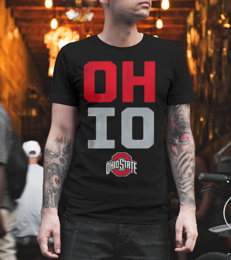 Ohio State OH-IO Slogan With Ohio State University T-Shirt