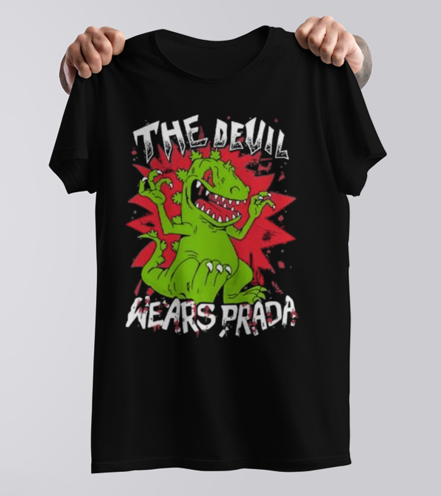 The Devil Wears Prada Reptar Rugrats Crossover T-Shirt