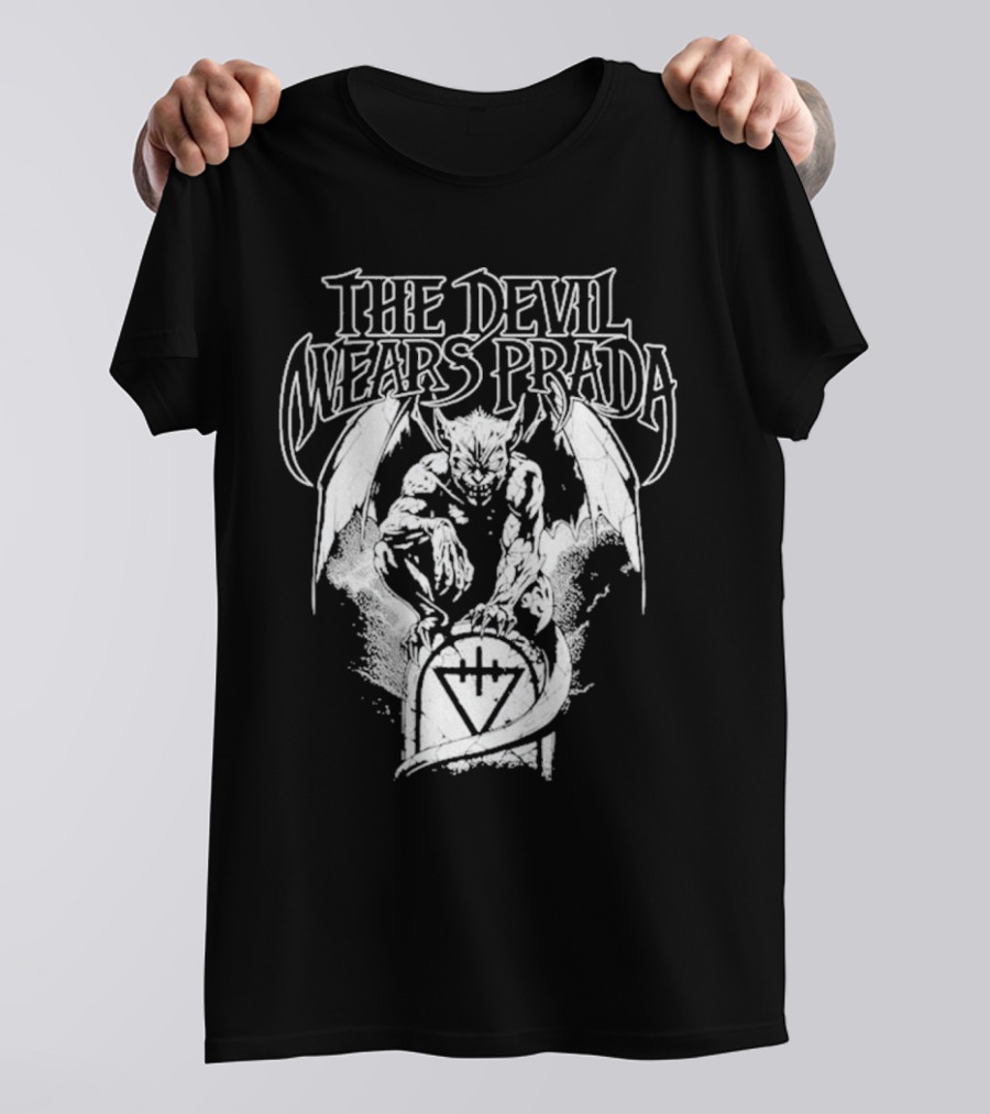 The Devil Wears Prada Gargoyle Winged Creature Gravesite T-Shirt