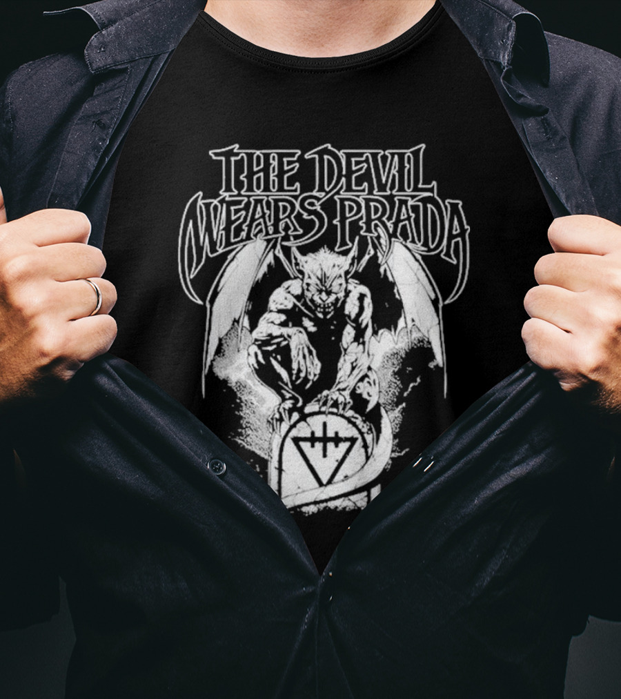 The Devil Wears Prada Gargoyle Winged Creature Gravesite T-Shirt