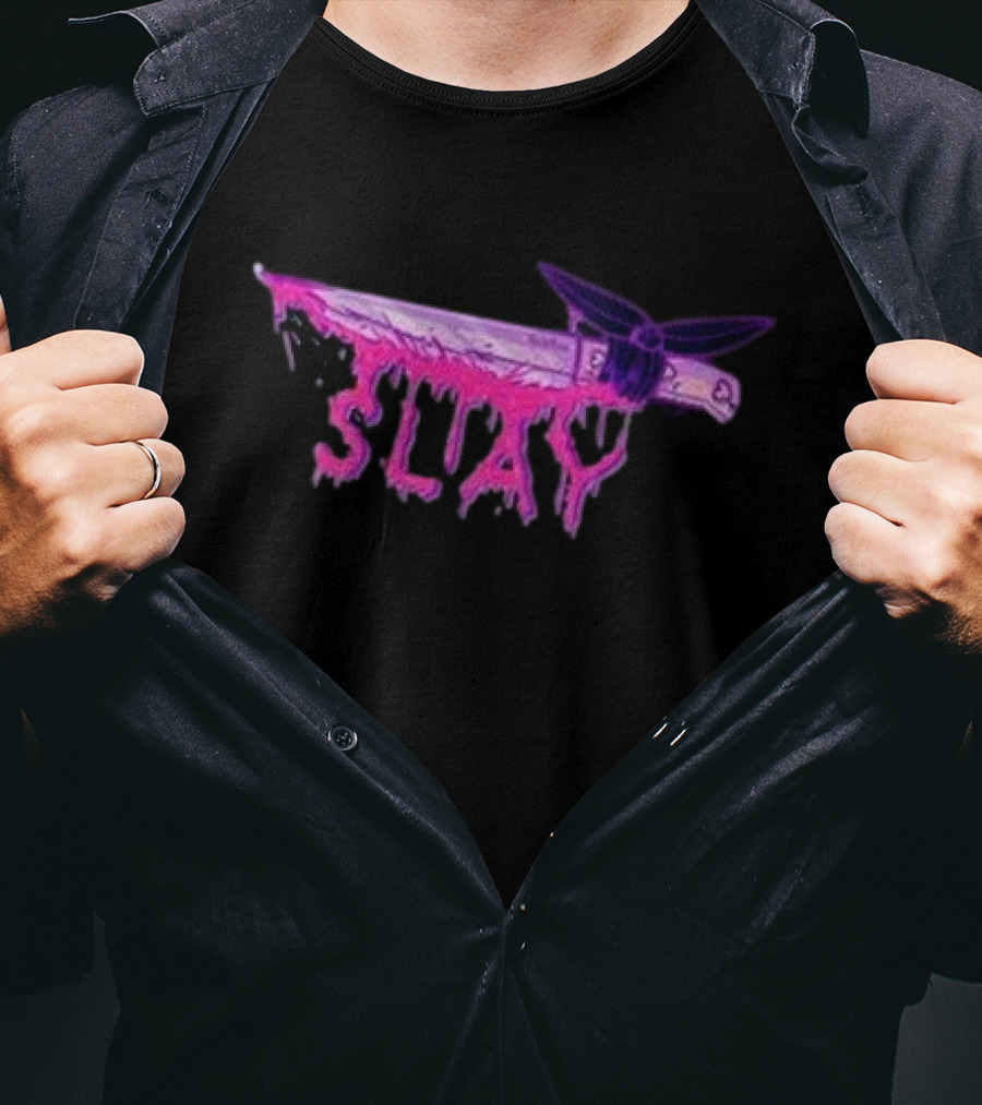 Weeby Newz Purple Knife Slay T-Shirt