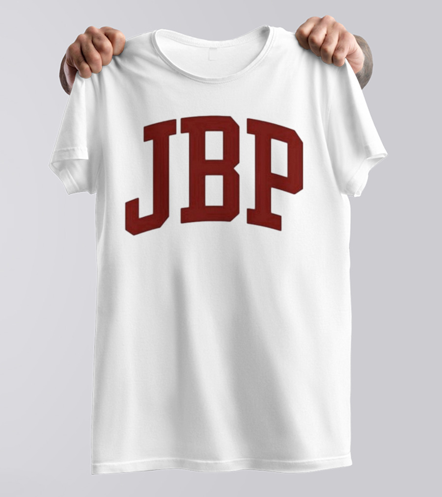 JBP Cream Bold Red Letters T-Shirt