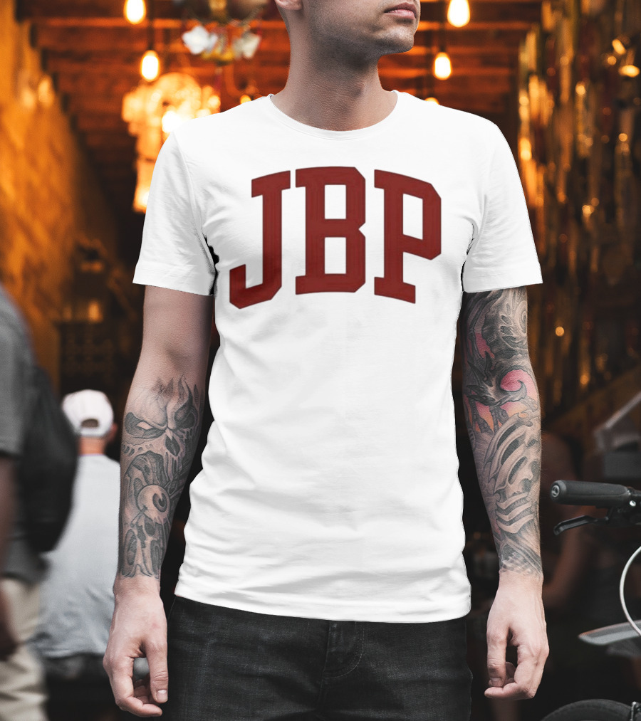 JBP Cream Bold Red Letters T-Shirt
