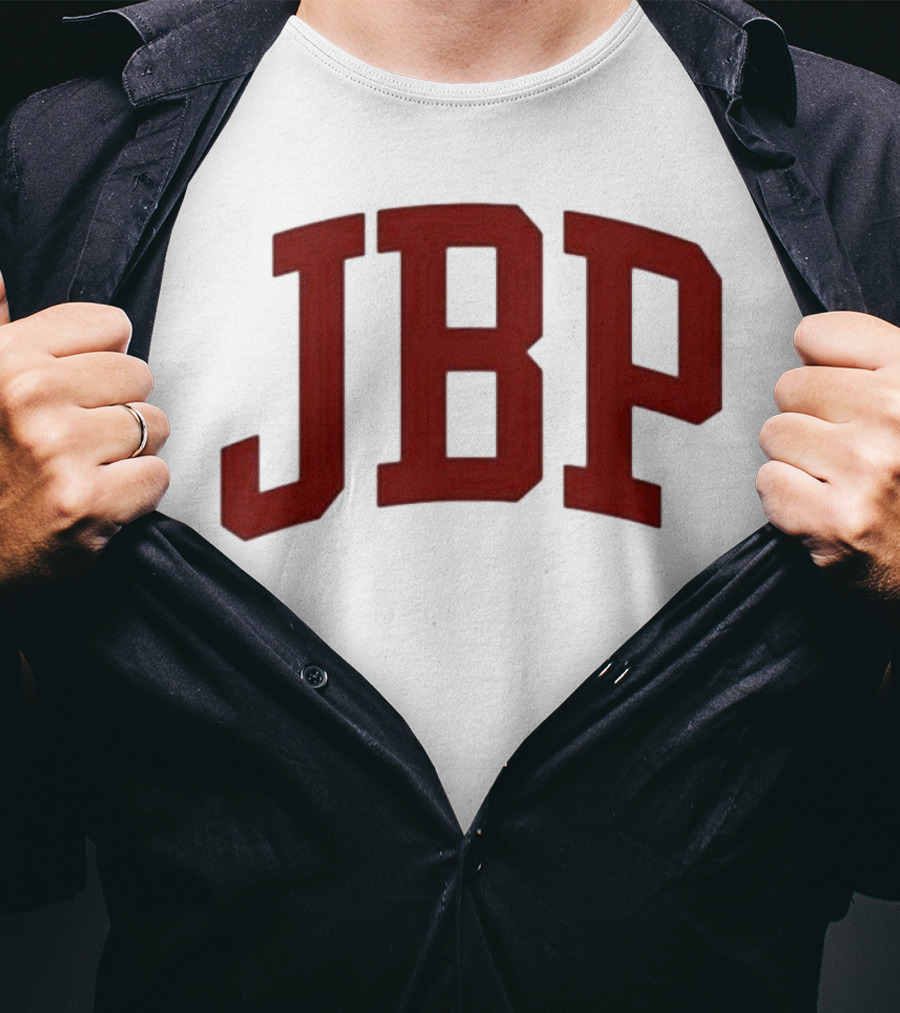 JBP Cream Bold Red Letters T-Shirt