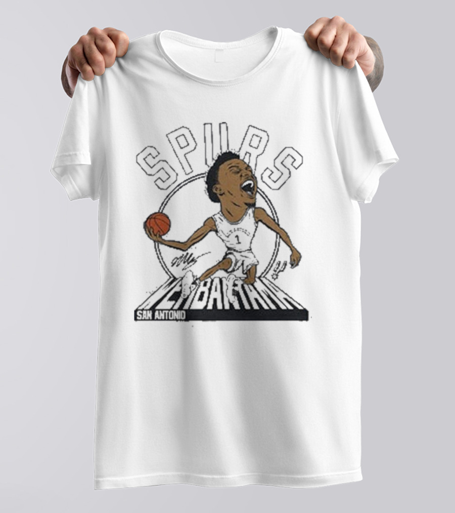 Spurs San Antonio Wembanyama Signature T-Shirt