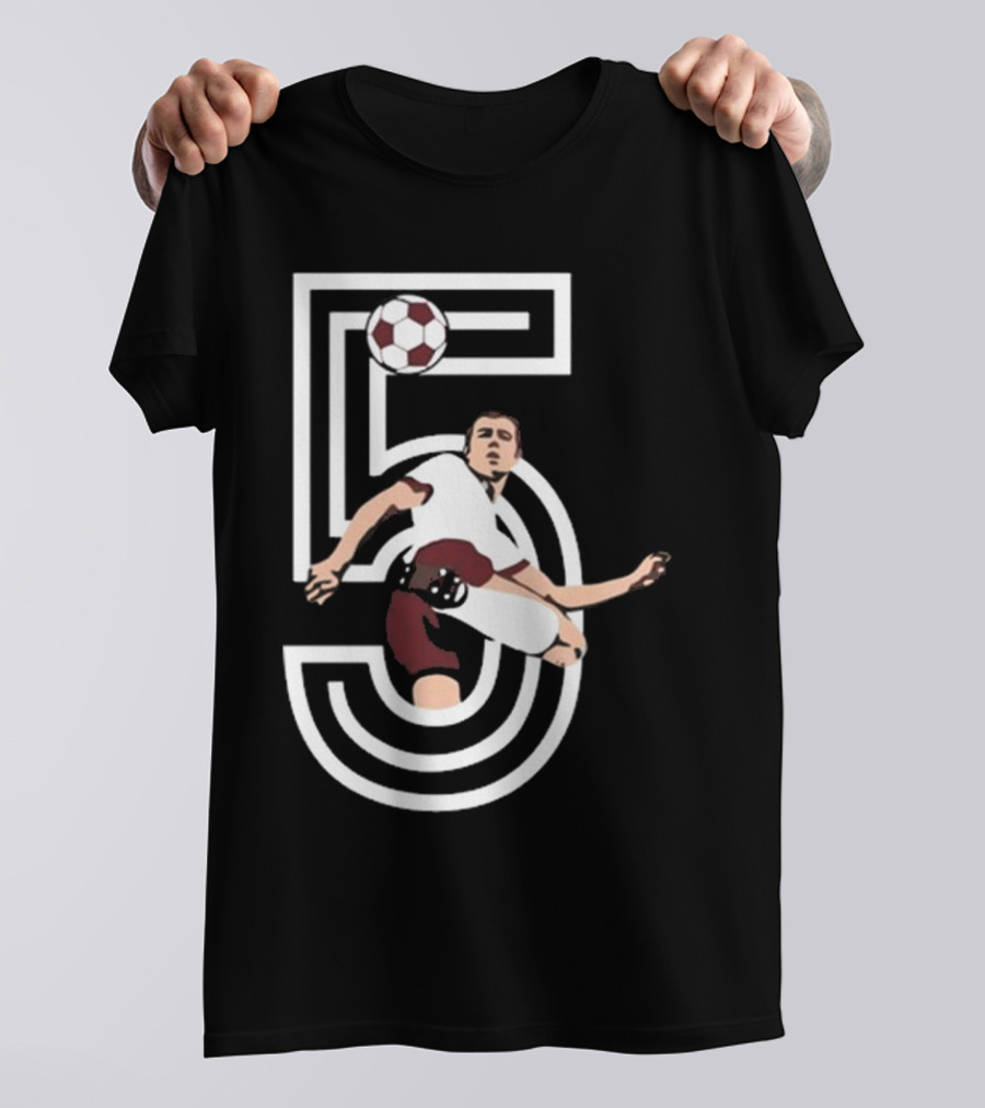 Der Kaiser Franz Beckenbauer Iconic Number 5 Soccer Legend T-Shirt