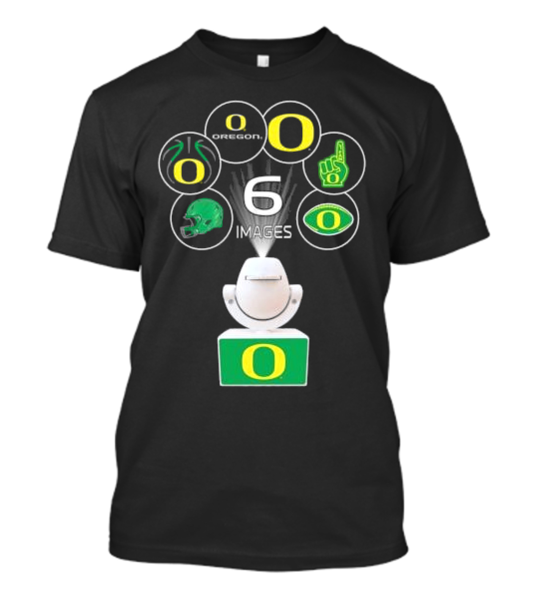 Oregon Ducks LED Mini Spotlight Projector Night Light With 6 Interchangeable T-Shirt
