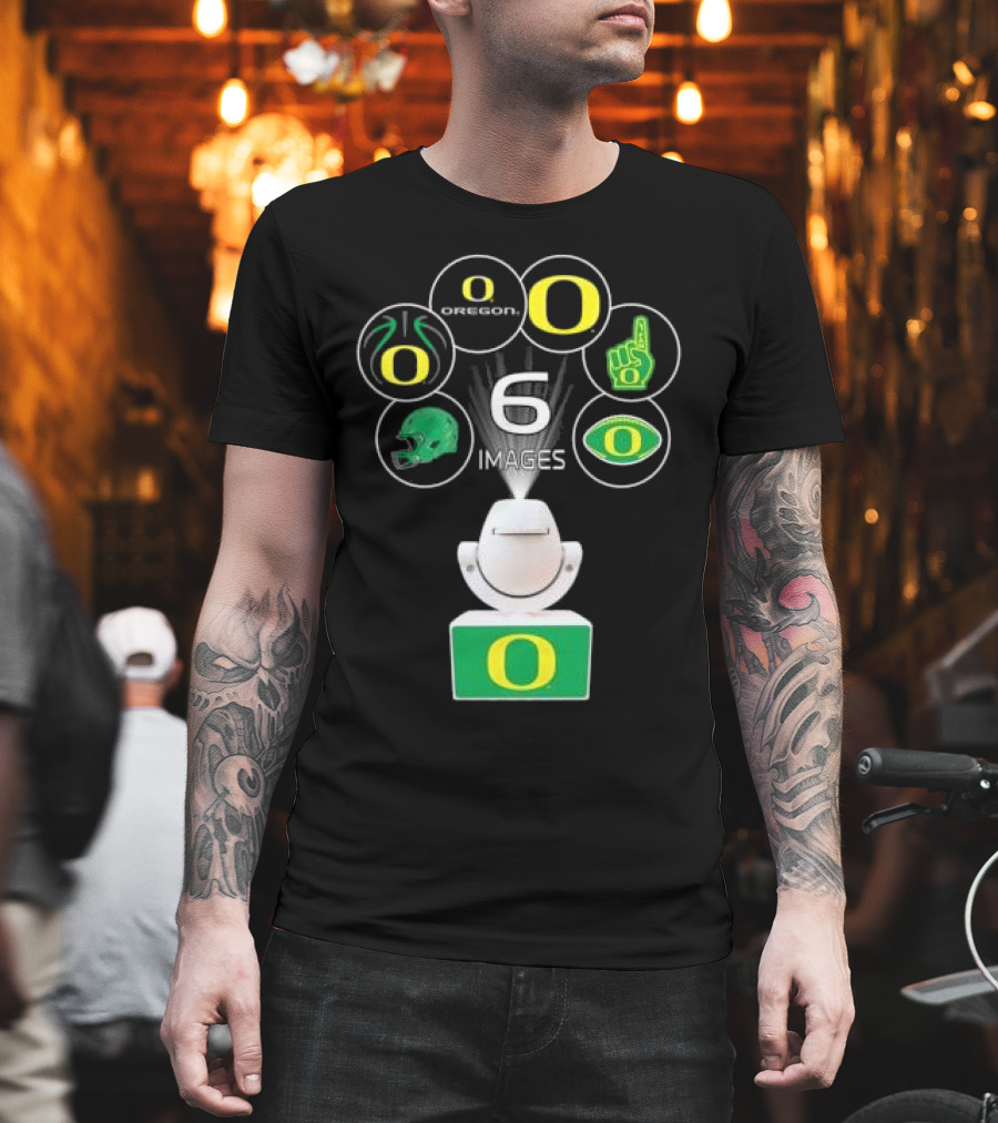 Oregon Ducks LED Mini Spotlight Projector Night Light With 6 Interchangeable T-Shirt