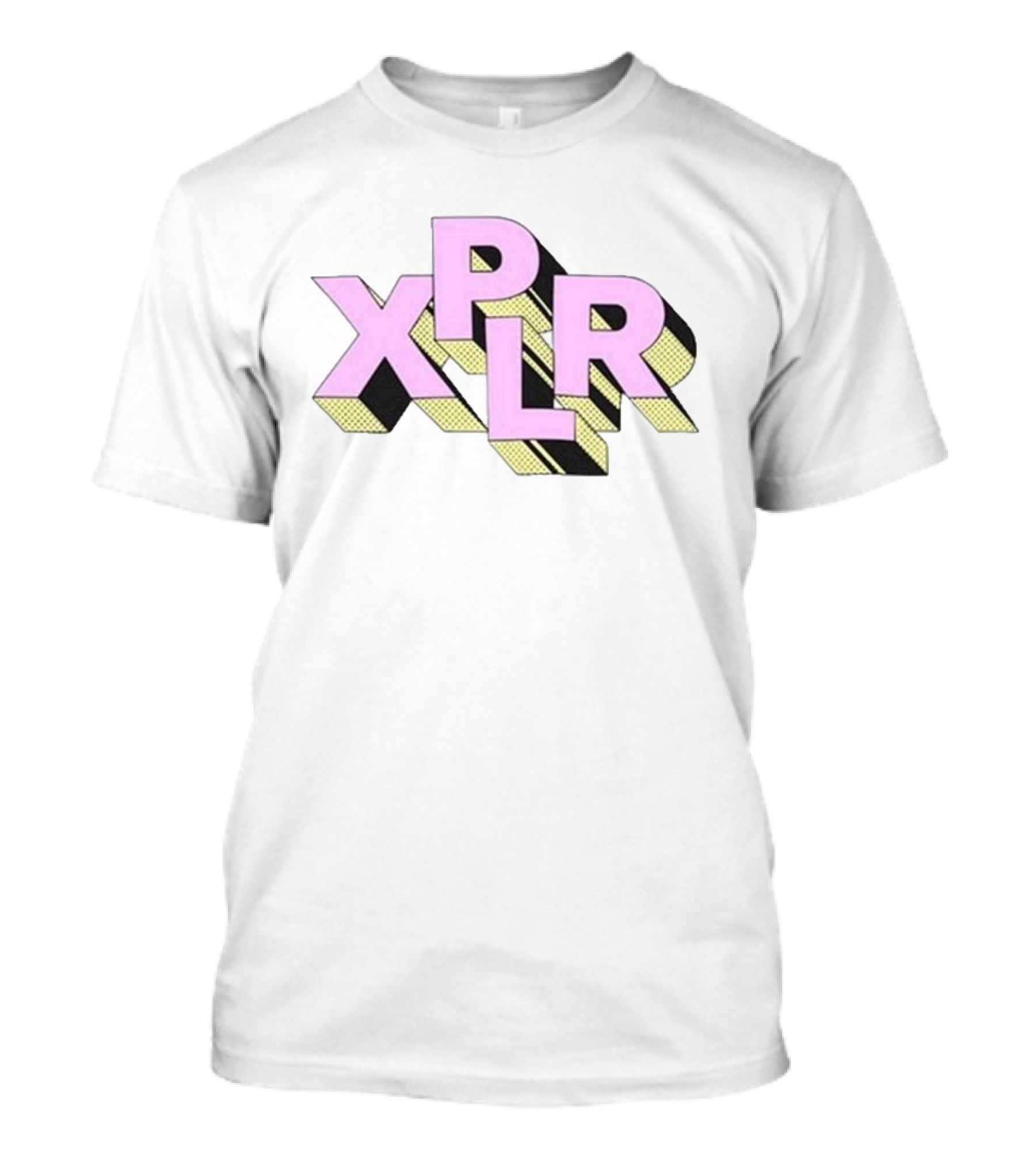 Sam And Colby XPLR Block Pink Yellow Stripe T-Shirt