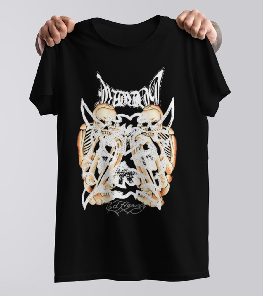 Ken Carson Ed Hardy Hardcore Skulls T-Shirt