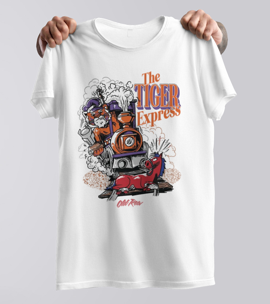 Clemson Tigers The Tiger Express Old Row Steam Train T-Shirt