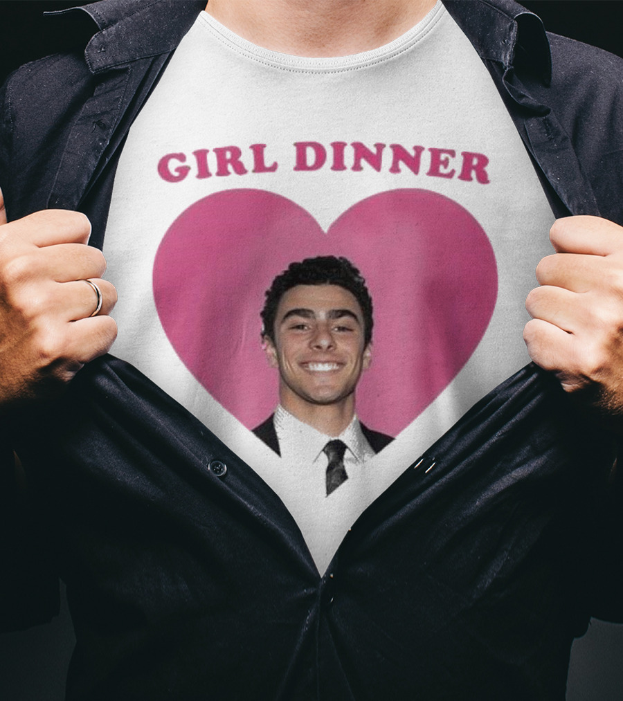 Luigi Mangione Girl Dinner Heart Shape T-Shirt