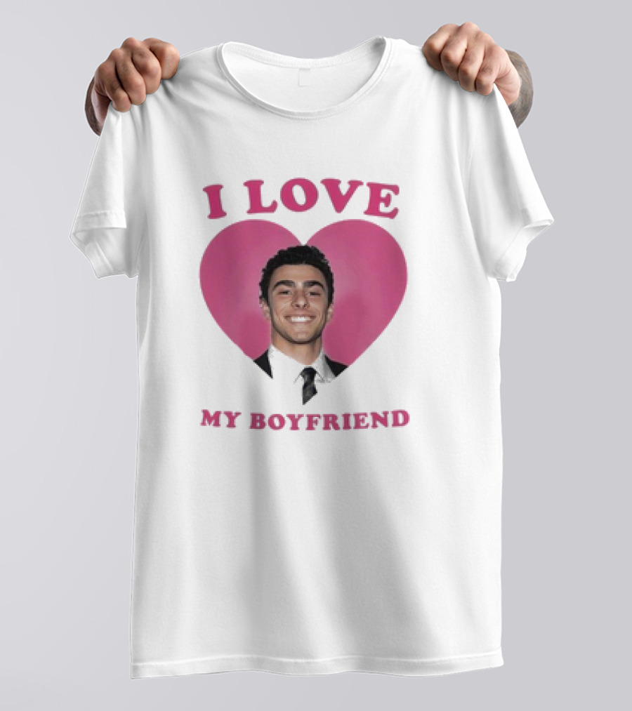 I Love My Boyfriend Luigi Mangione Heart T-Shirt