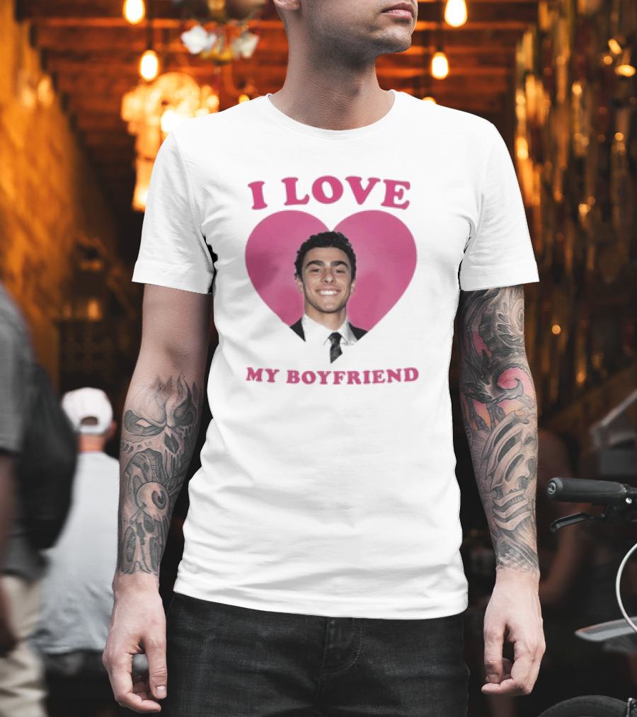 I Love My Boyfriend Luigi Mangione Heart T-Shirt