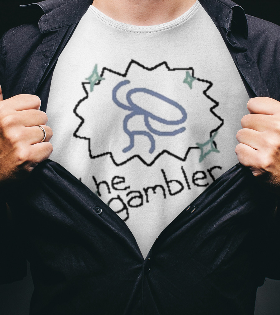 The Gambler Sparkle Figure With Stars T-Shirt