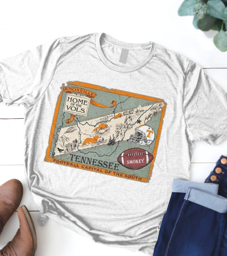 Tennessee Knoxville Home Of The Vols Football Capital Of The South Smokey T-Shirt