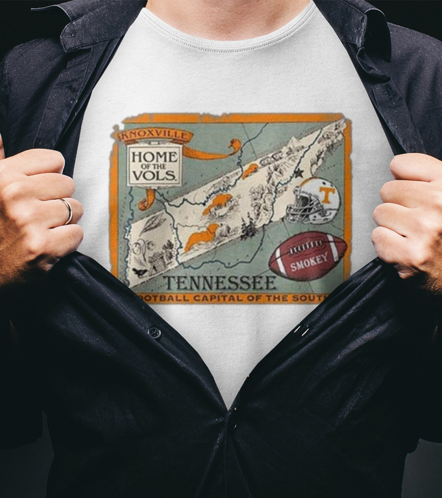 Tennessee Knoxville Home Of The Vols Football Capital Of The South Smokey T-Shirt