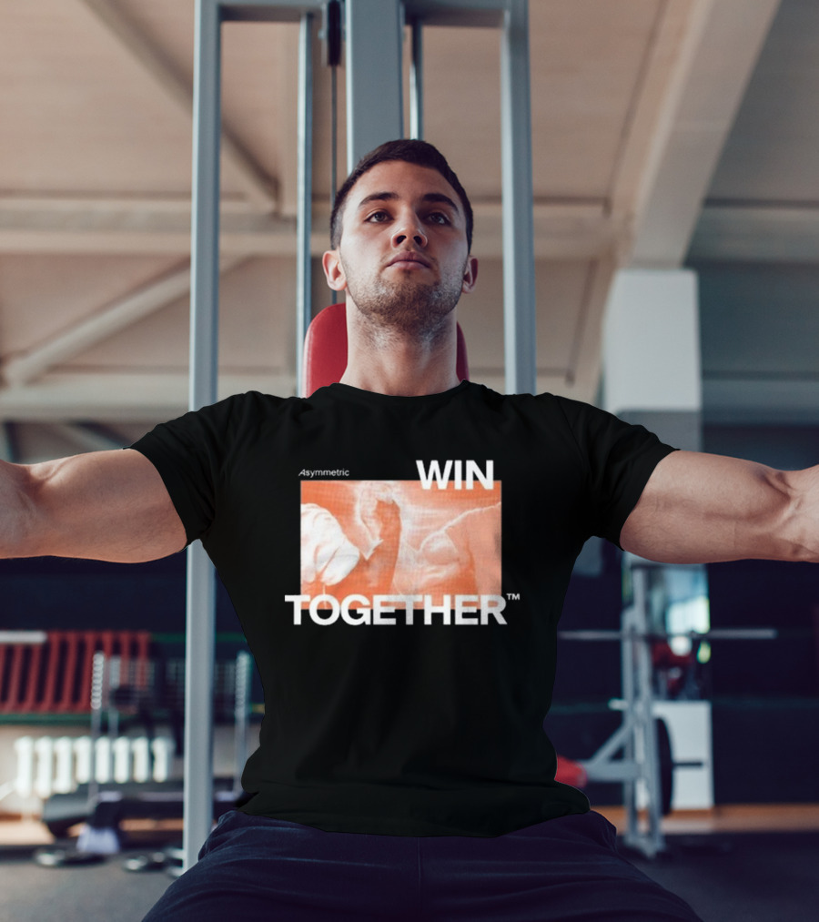 Asymmetric Win Together Iconic Handshake Unity T-Shirt