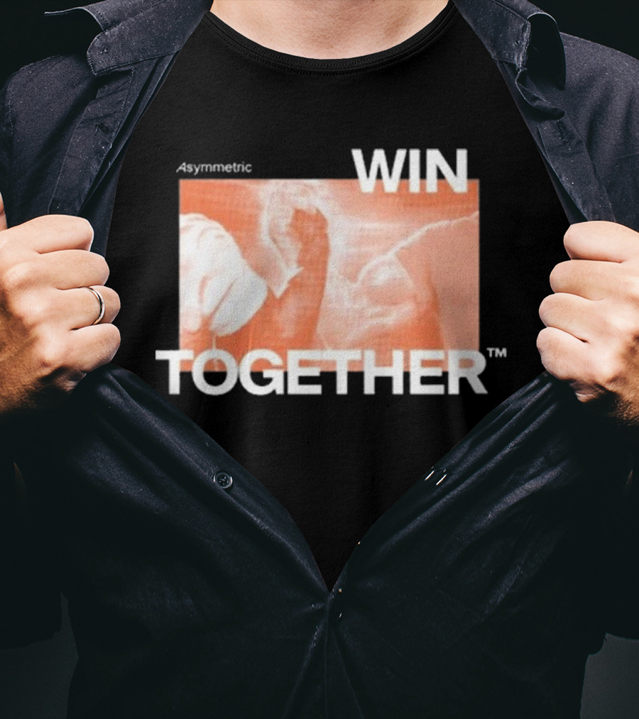 Asymmetric Win Together Iconic Handshake Unity T-Shirt