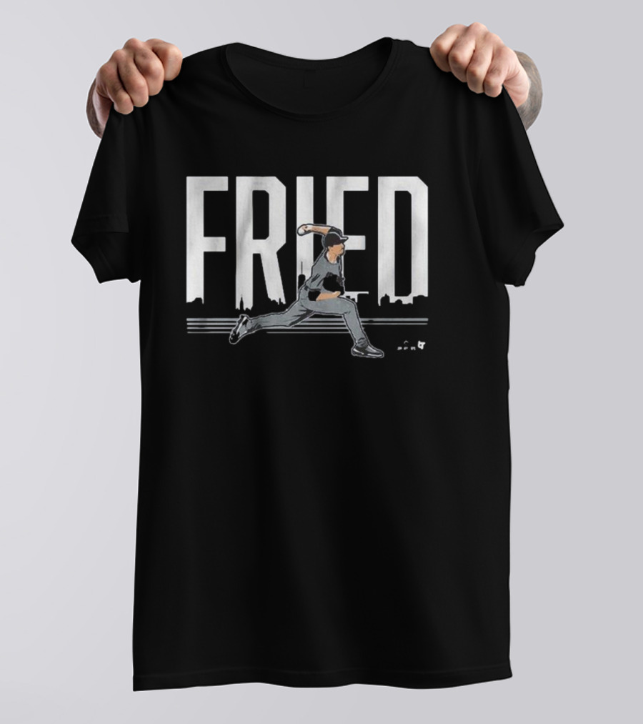 Fried Pitching Skyline New York T-Shirt