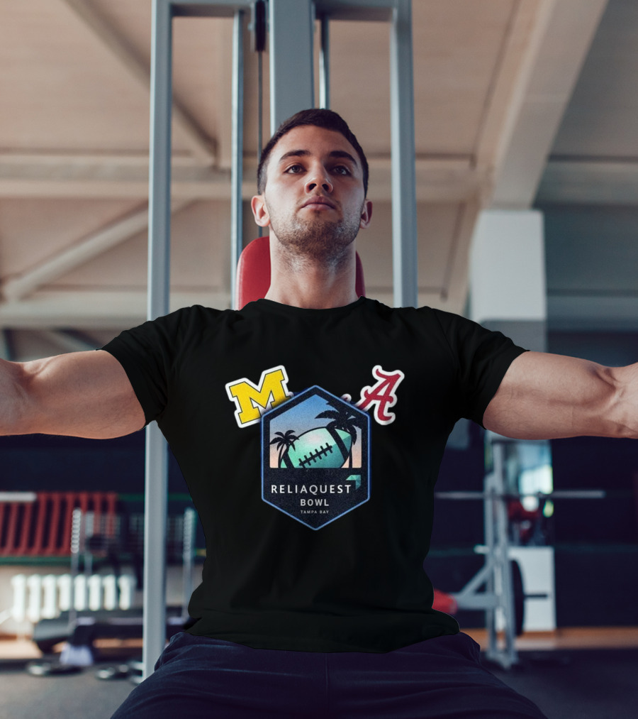 Reliaquest Bowl Michigan M Alabama A Tampa Bay Football December 31 T-Shirt