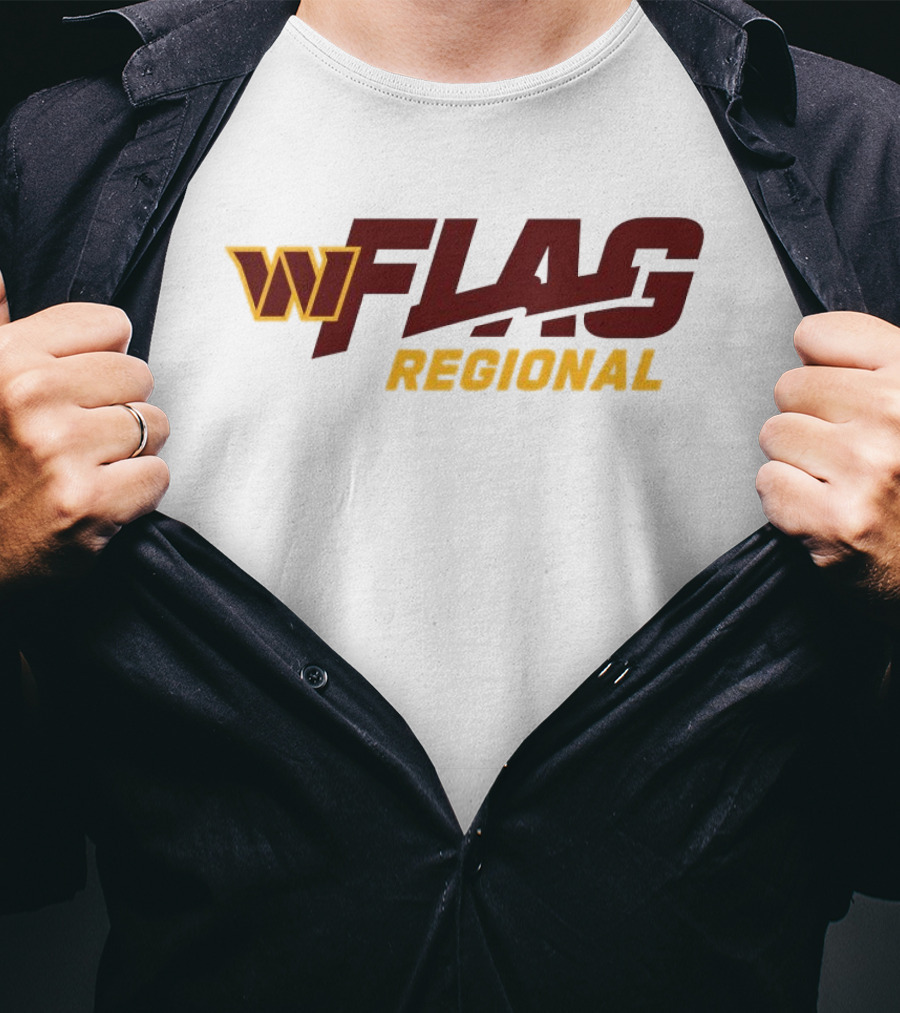 Washington Commanders W Flag Regional 2025 NFL Tournaments T-Shirt