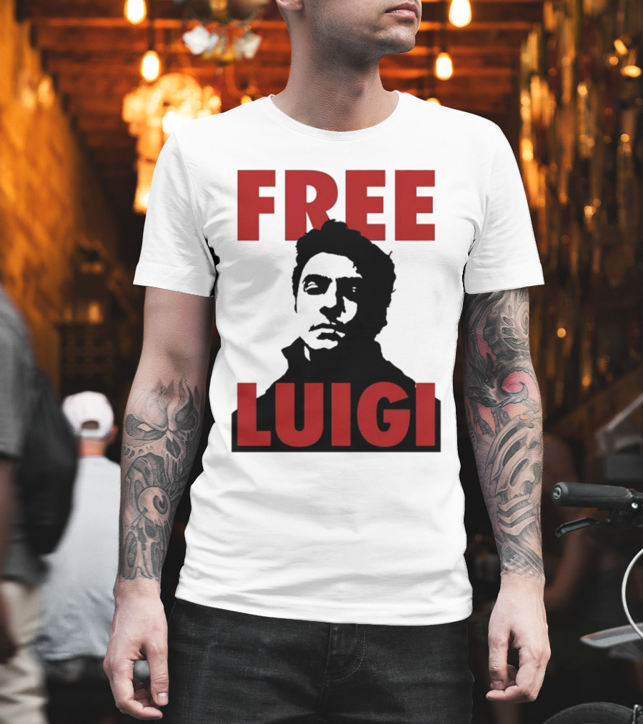 Free Luigi Mangione Bold Statement Iconic T-Shirt