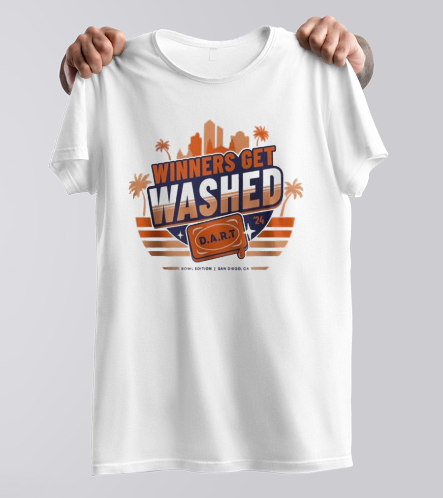 Winners Get Washed D.A.R.T Bowl Edition San Diego CA T-Shirt