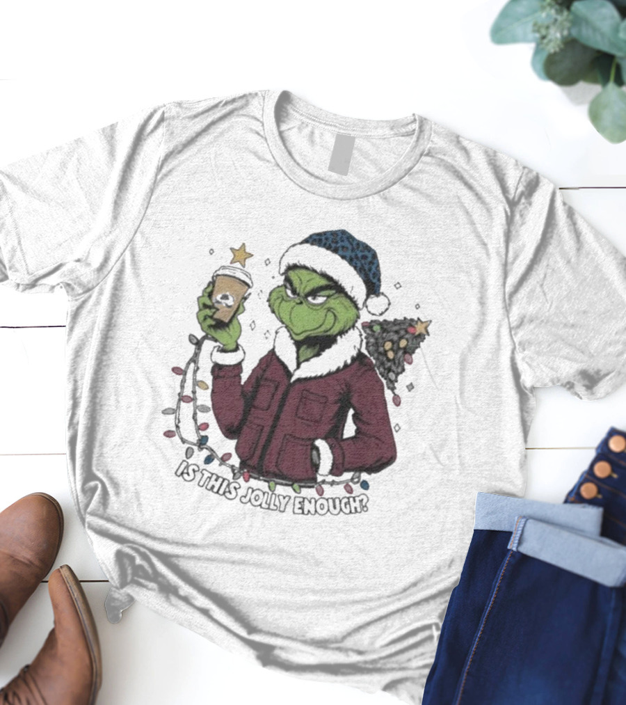 Colorado Avalanche Grinch Is This Jolly Enough Merry Christmas T-Shirt