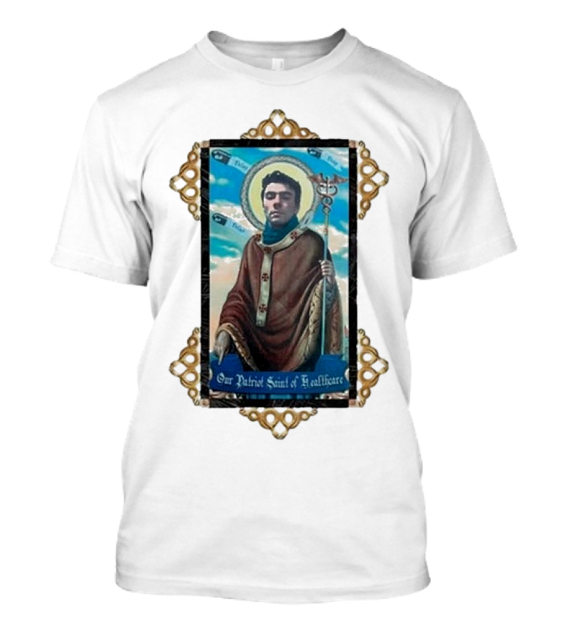 Toy De Jour Luigi Mangione Our Patriot Saint Of Healthcare Framed Image T-Shirt