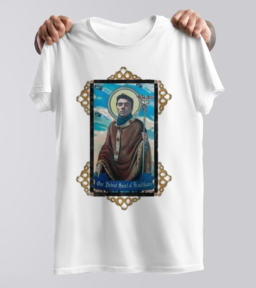 Toy De Jour Luigi Mangione Our Patriot Saint Of Healthcare Framed Image T-Shirt