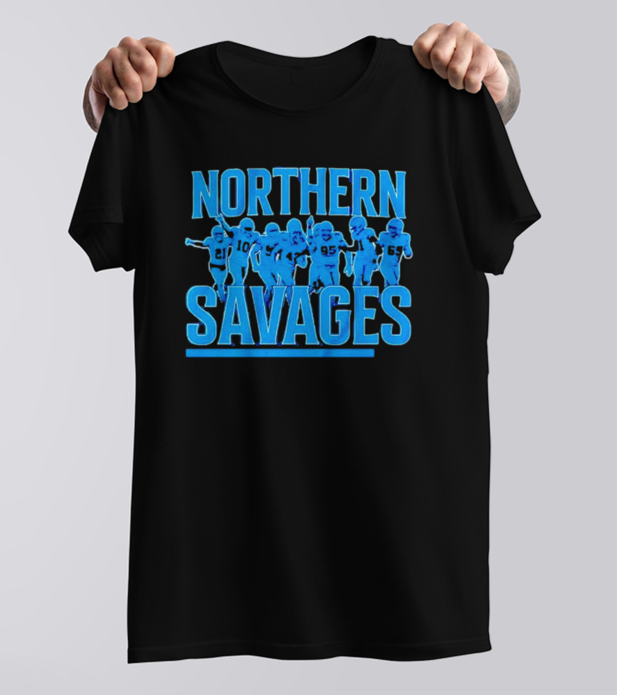 Northern Savages Detroit Lions Football Team Spirit T-Shirt