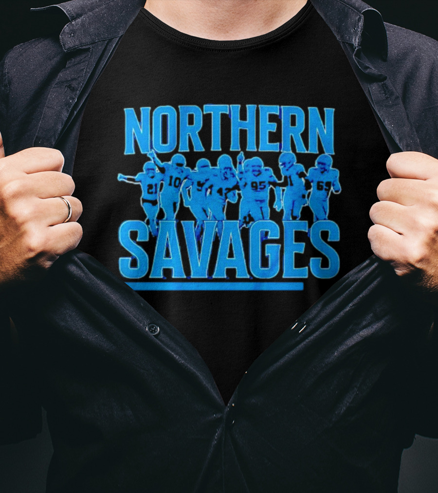 Northern Savages Detroit Lions Football Team Spirit T-Shirt