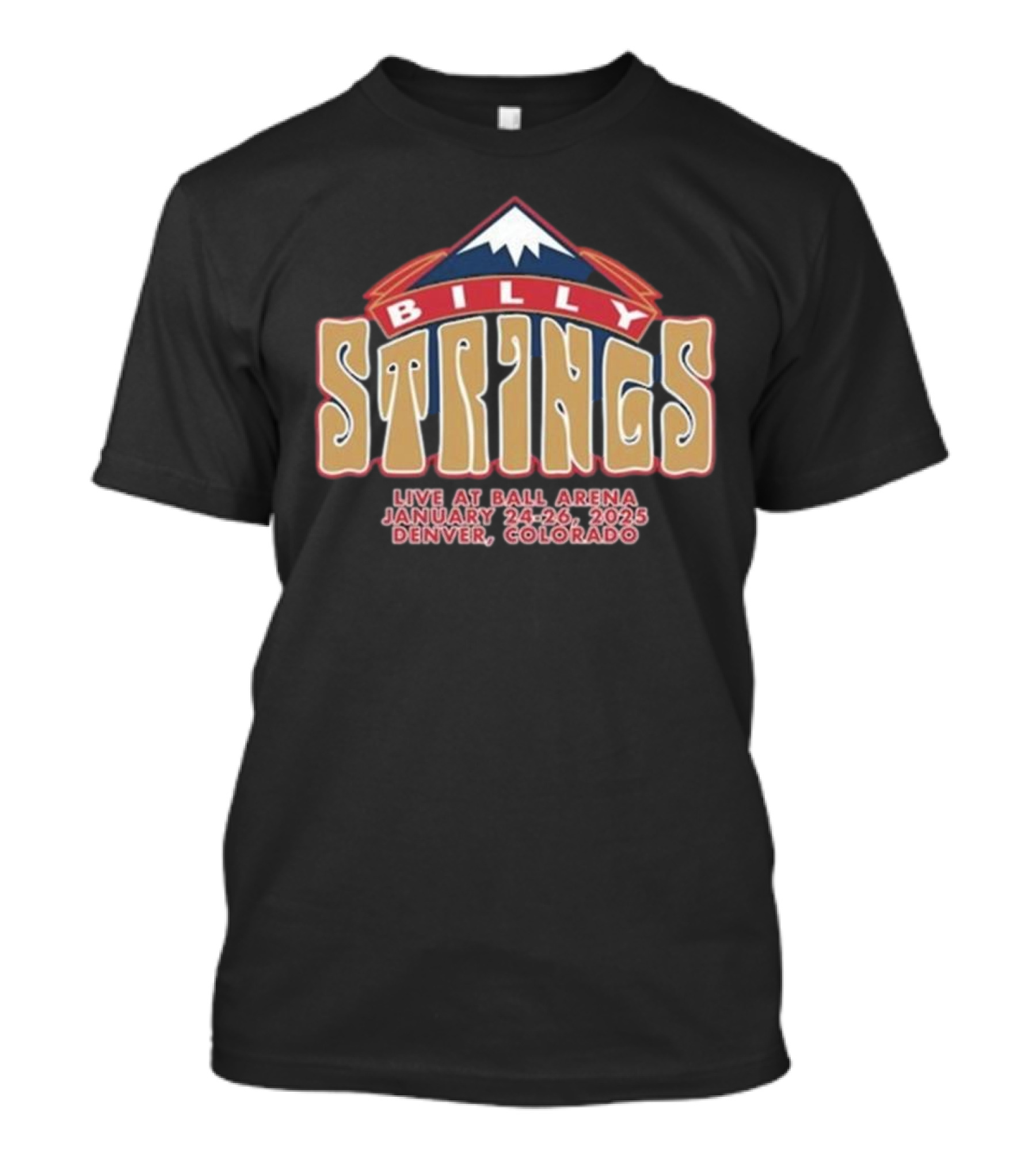 Billy Strings Live At Ball Arena Denver Colorado January 24-26 2025 T-Shirt