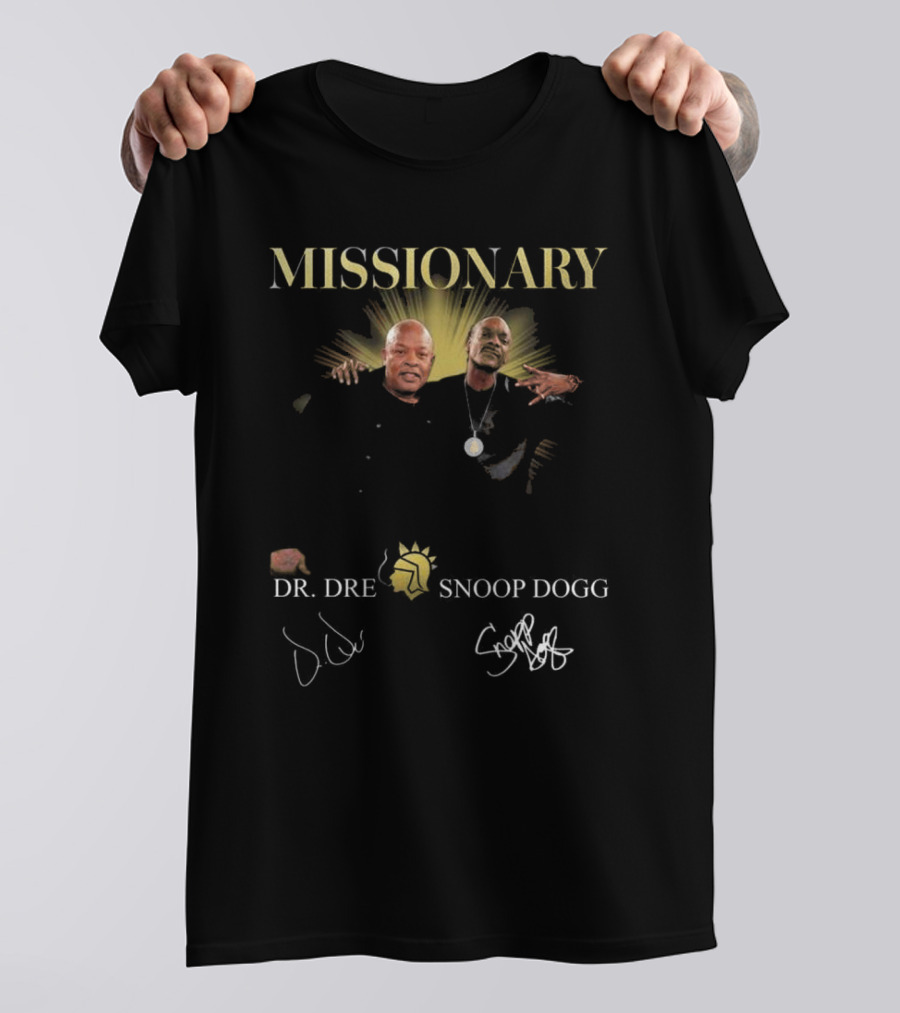 Missionary Snoop Dogg Dr Dre Signatures Collaboration T-Shirt