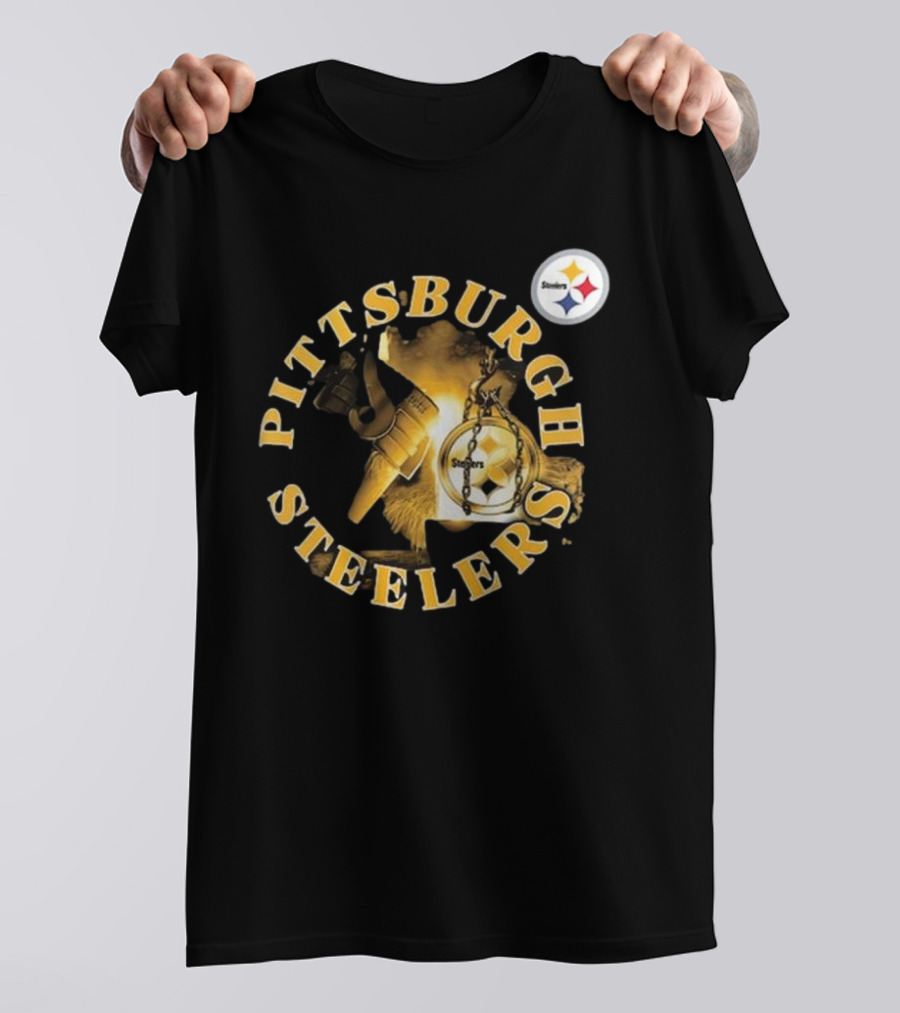 Pittsburgh Steelers Iconic Emblem Sporting Chance Tri-Blend T-Shirt